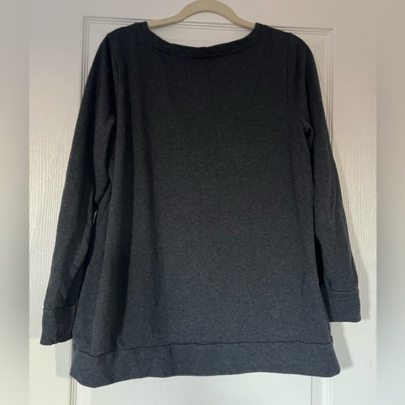 Michel Studio Beaded sweatshirt 1x - Picture 4 of 5